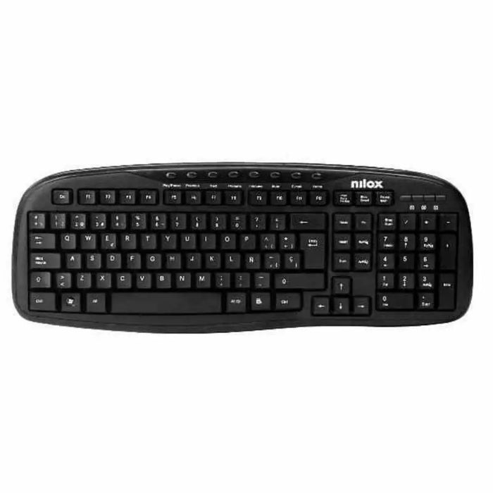 Клавиатура Nilox NXKBE000001 Черен Испанска Qwerty QWERTY
