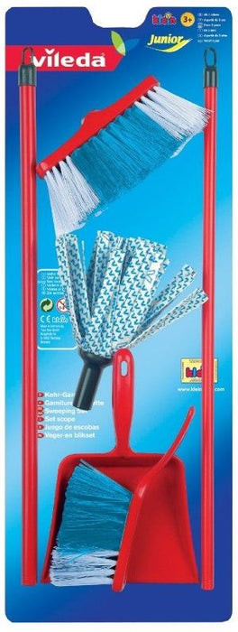 Детски комплект за почистване Klein - Vileda Wipe Mop, 4 части