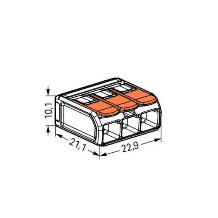 КЛЕМА РАЗКЛОНИТЕЛНА 8БР 3X0.5-6MM2 WAGO