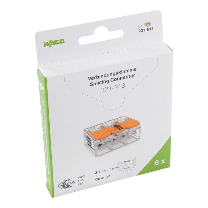 КЛЕМА РАЗКЛОНИТЕЛНА 8БР 3X0.5-6MM2 WAGO
