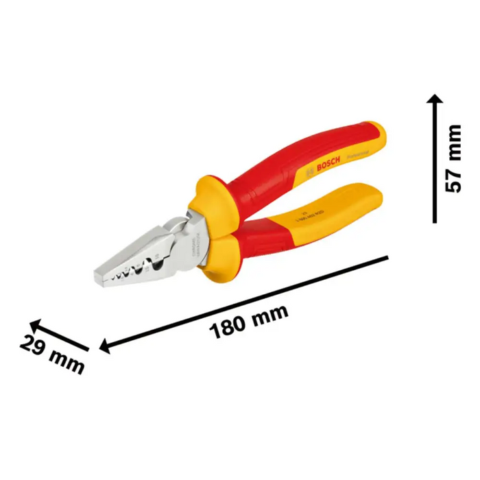КЛЕЩИ ЗА КРИМПВАНЕ 180MM BOSCH VDE