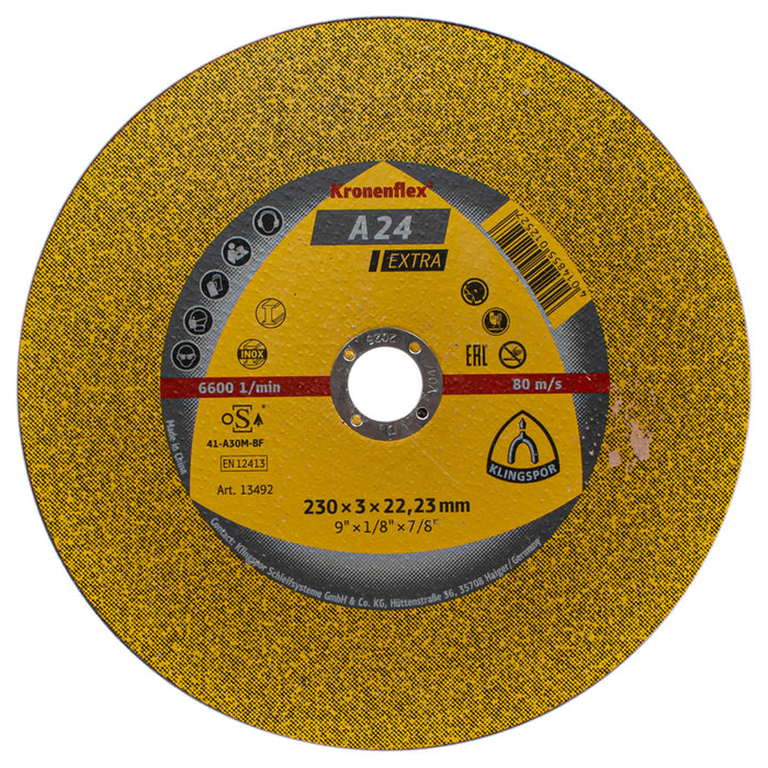 ДИСК ЗА РЯЗАНЕ НА МЕТАЛ KLINGSPOR 230x3x22.23