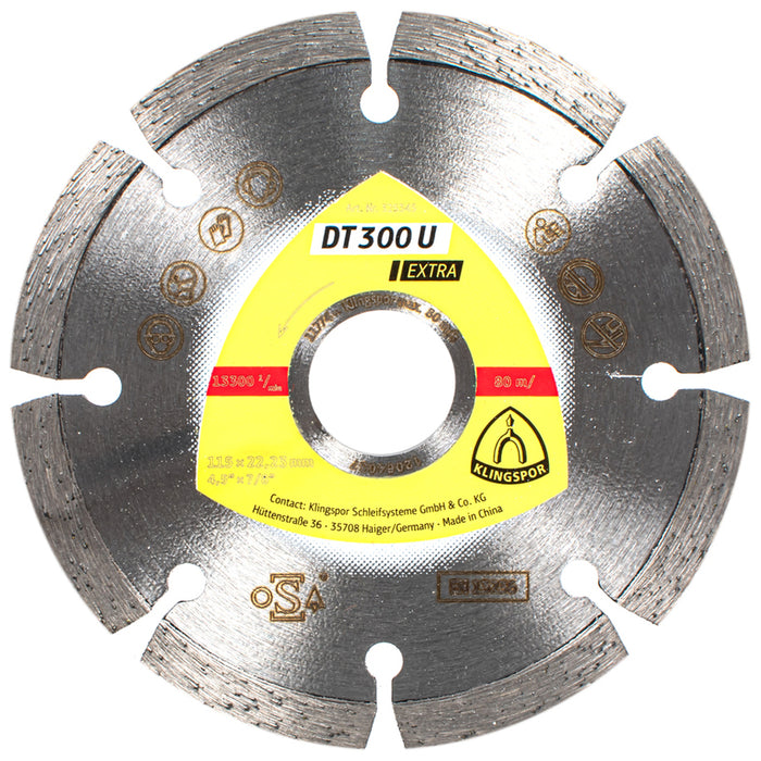 ДИАМАНТЕН ДИСК ЗА РЯЗАНЕ НА НЕМЕТАЛ KLINGSPOR 115x1.6x22.23