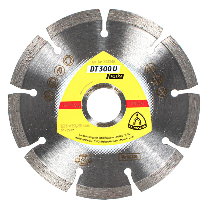 ДИАМАНТЕН ДИСК ЗА РЯЗАНЕ НА НЕМЕТАЛ KLINGSPOR 125X1.6x22.23