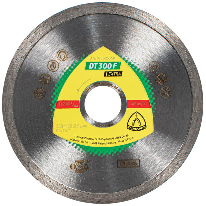 ДИАМАНТЕН ДИСК ЗА РЯЗАНЕ НА НЕМЕТАЛ KLINGSPOR 125X1.6x22.23