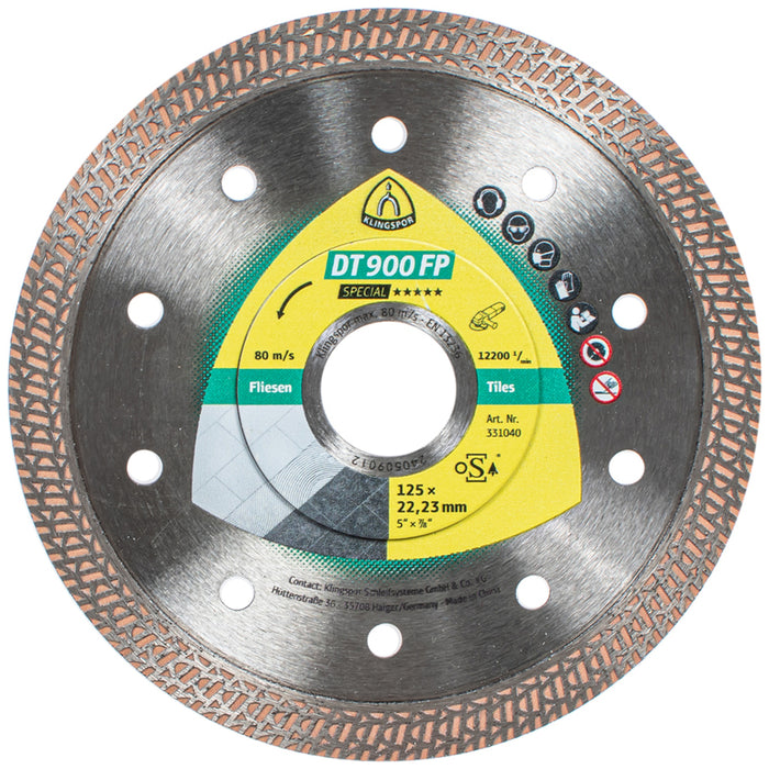 ДИАМАНТЕН ДИСК ЗА РЯЗАНЕ НА НЕМЕТАЛ KLINGSPOR 125X1.4x22.23