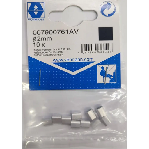 КЛИПС ЗА КАБЕЛ АЛУМ VRN 2ММ 7/4.5 10БР