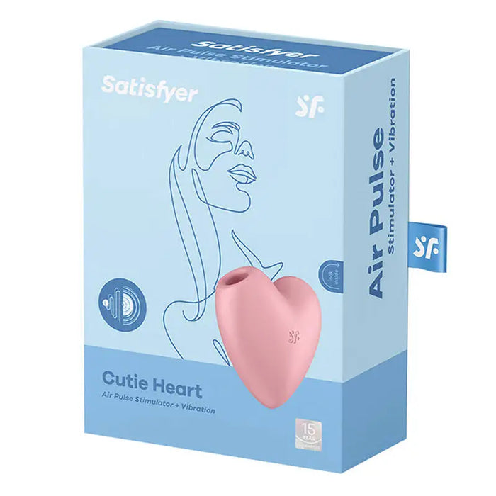 Клиторен масажор Satisfyer Cutie Heart Light Red розов