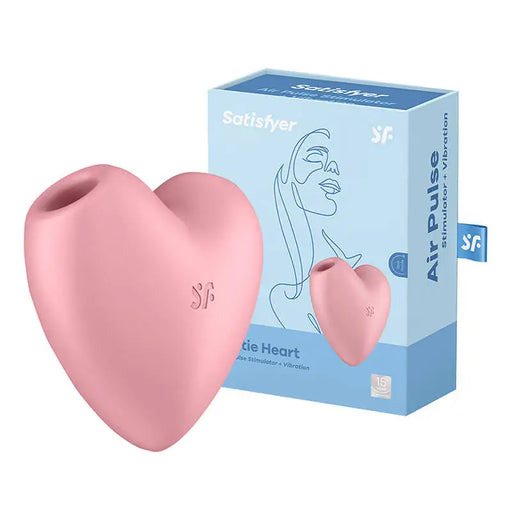 Клиторен масажор Satisfyer Cutie Heart Light Red розов
