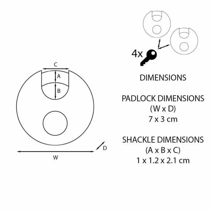 Ключалка Master Lock M40EURT (2 броя)