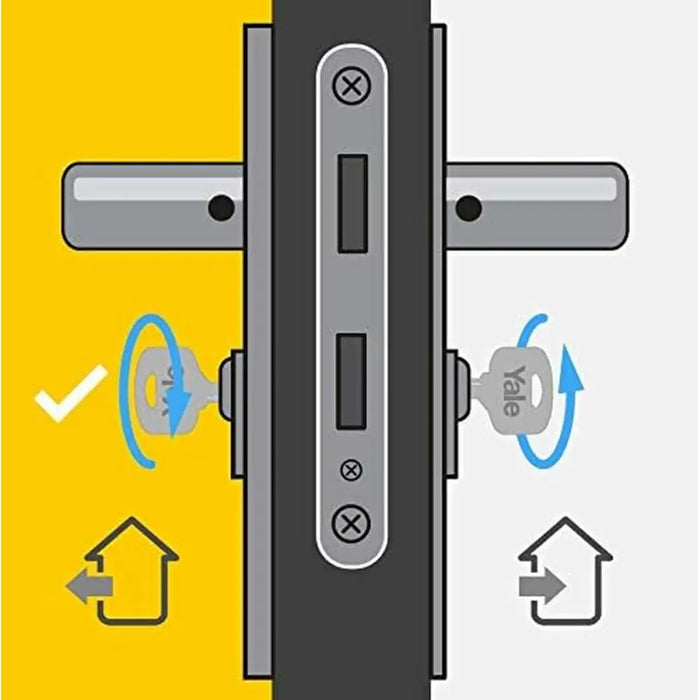 Ключалка Yale Месинг Кръгъл
