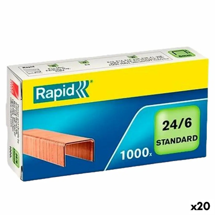 Ключалки Rapid Standard 24/6 6 mm (20 броя)