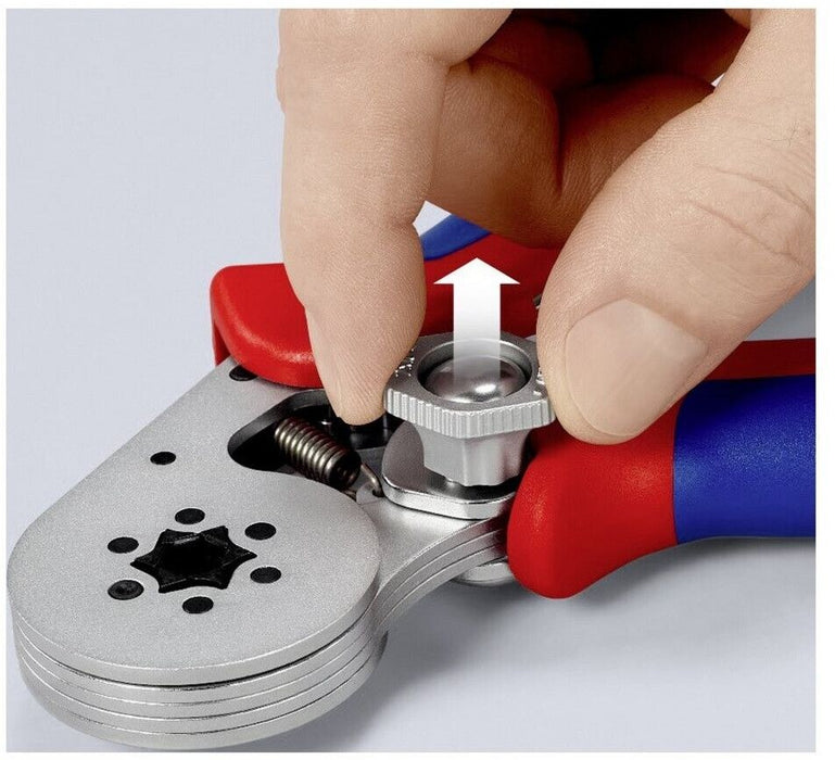 Клещи за кримпване на кабели с тресчотка Knipex - 97 55 14, 2x16 mm²