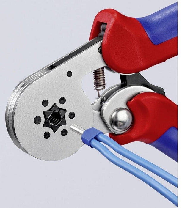 Клещи за кримпване на кабели с тресчотка Knipex - 97 55 14, 2x16 mm²