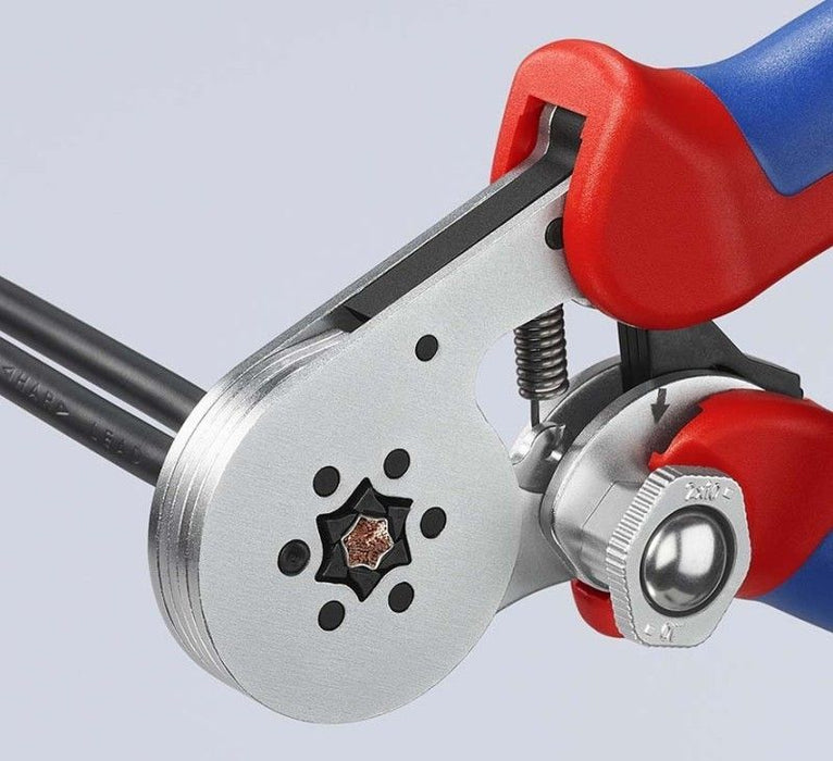 Клещи за кримпване на кабели с тресчотка Knipex - 97 55 14, 2x16 mm²