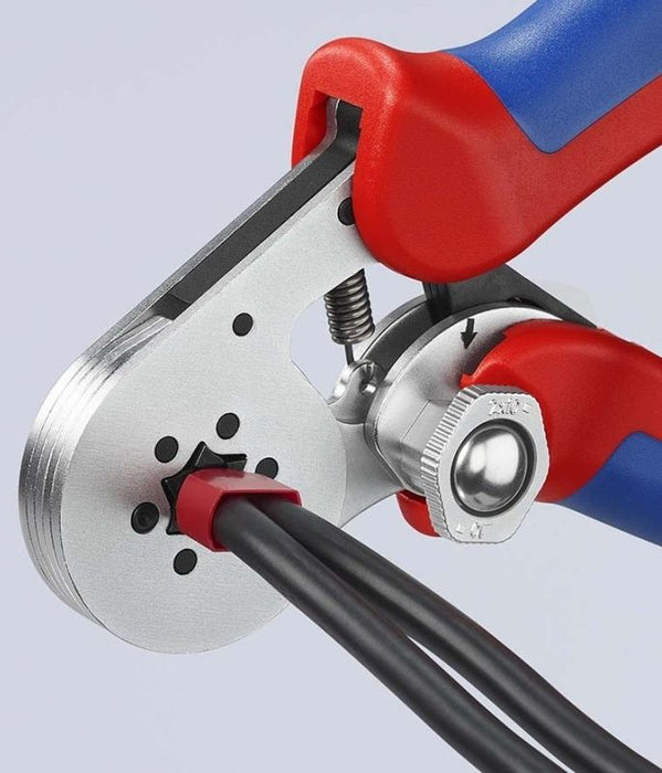 Клещи за кримпване на кабели с тресчотка Knipex - 97 55 14, 2x16 mm²