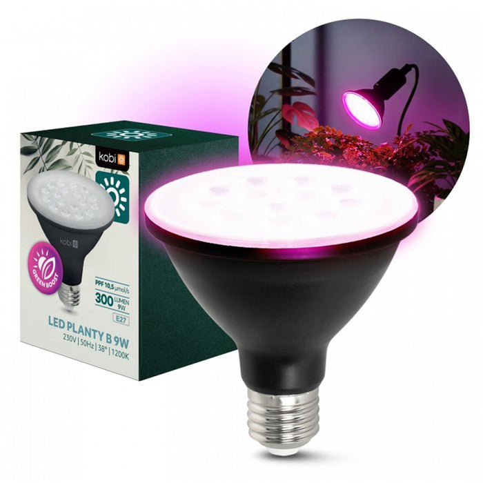 КРУШКА ЗА РАСТЕНИЯ 9W LED 1200K KOBI PLANTY B E27