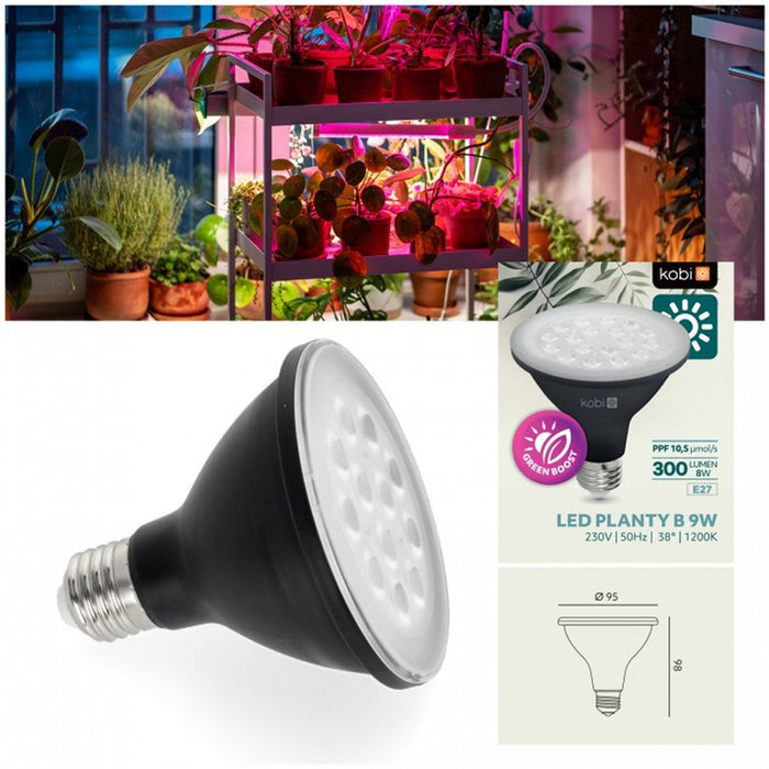 КРУШКА ЗА РАСТЕНИЯ 9W LED 1200K KOBI PLANTY B E27