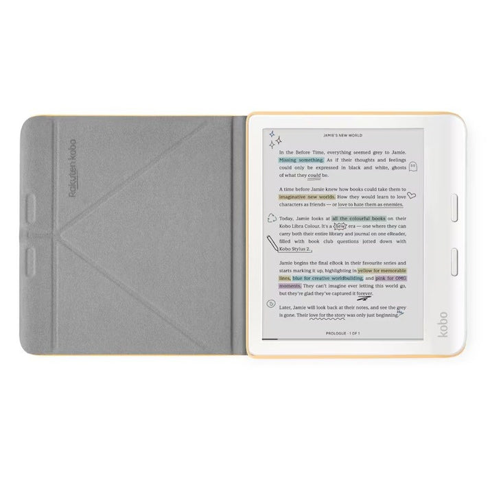 Etui Kobo Libra Color SleepCover Case Butter Yellow