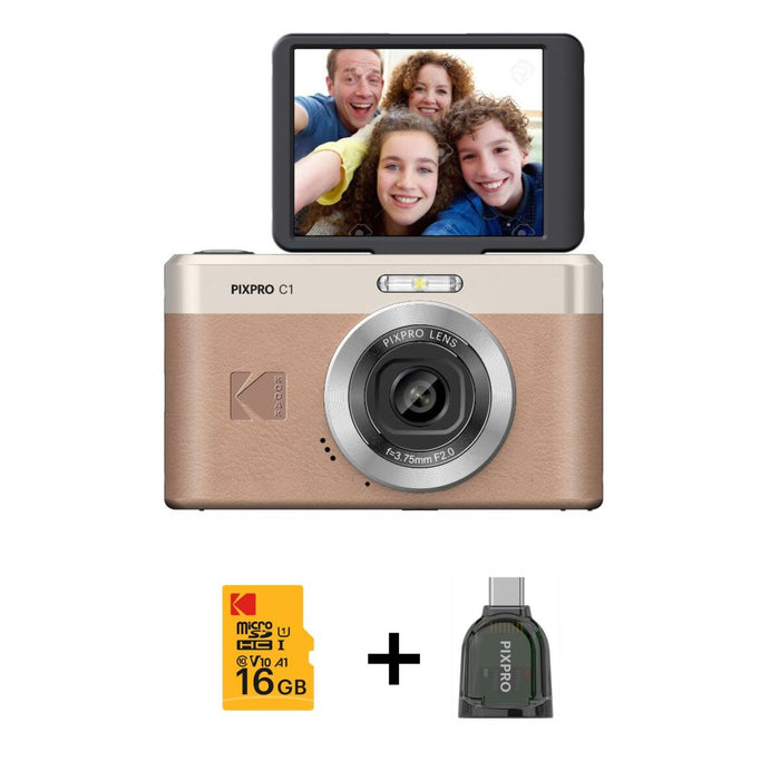 Цифрова камера Kodak C1BN Кафяв 12 MP 2,8"