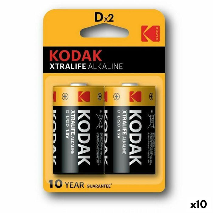 Алкални батерии Kodak 1,5 V LR20 (10 броя)