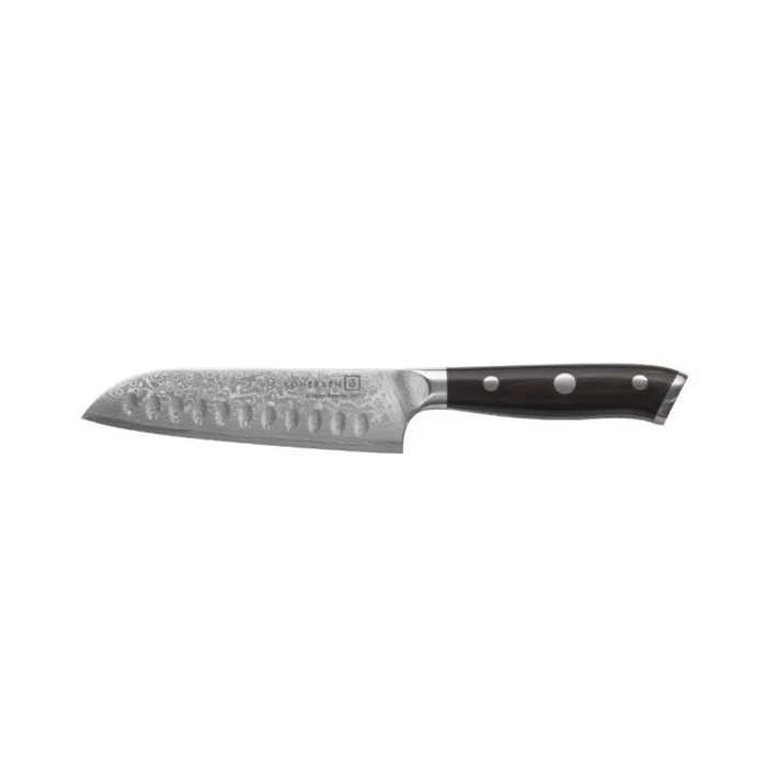 Kohersen Elegance Ebony Wood Нож Santoku Дамаска стомана