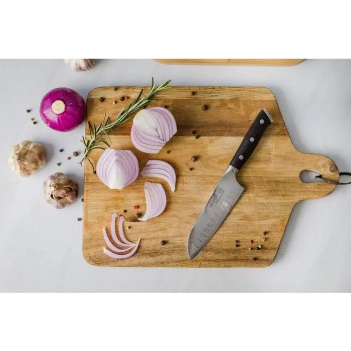 Kohersen Elegance Ebony Wood Нож Santoku Дамаска стомана