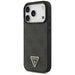Кожен 4G калъф Guess Triangle Strass MagSafe за iPhone 17