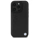 Кожен калъф BMW Hot Stamp за iPhone 16 Pro - черен