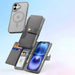 Кожен калъф Dux Ducis Lawa за iPhone 16 - сив