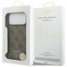 Кожен 4G калъф Guess Triangle Strass MagSafe за iPhone 17