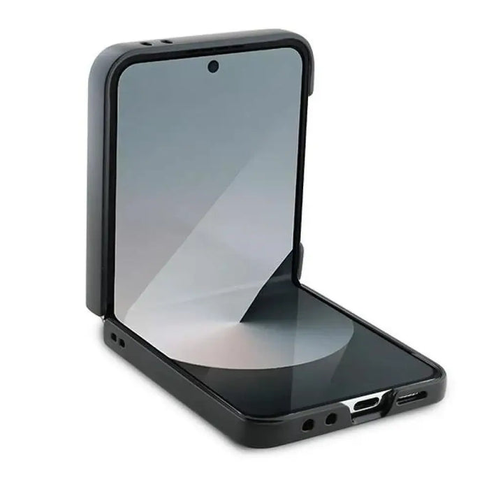 Кожен 4G метален калъф с лого Guess за Samsung Galaxy Z