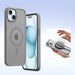 Кожен калъф Dux Ducis Lawa за iPhone 15 - сив