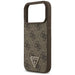 Кожен калъф Guess 4G Triangle Strass MagSafe за iPhone 17
