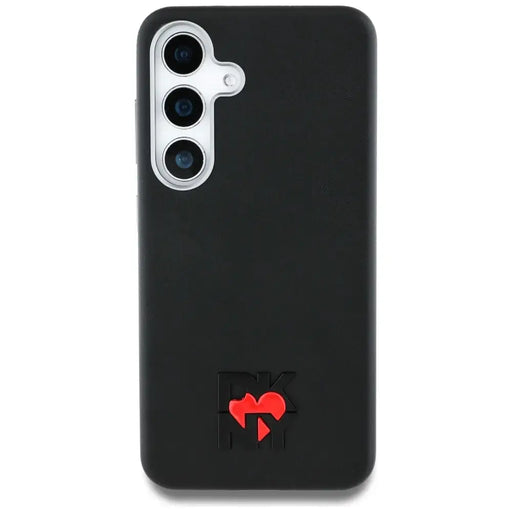 Кожен калъф DKNY Heart of NY за Samsung Galaxy S25 - черен