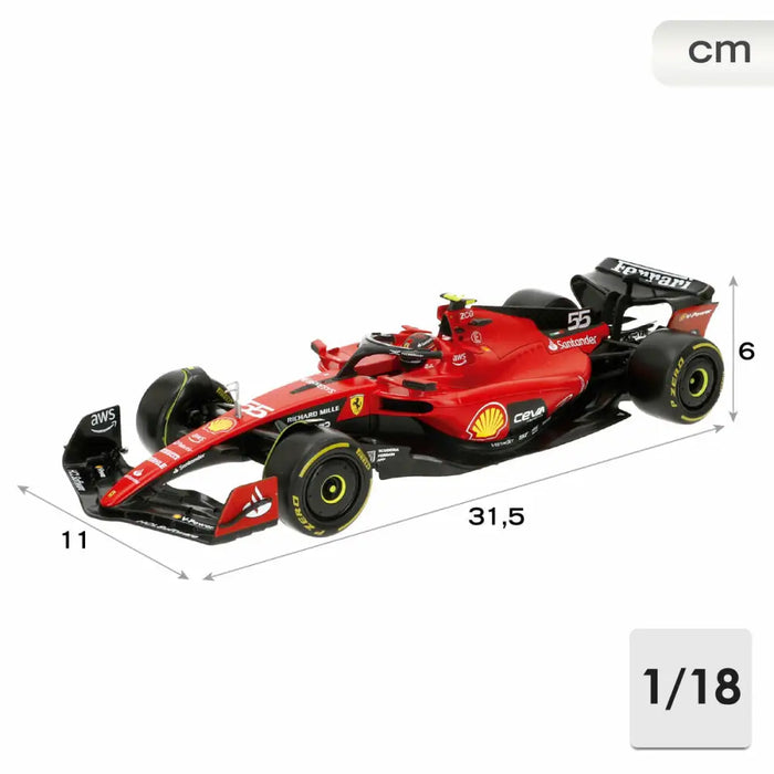 Кола Bburago Ferrari F1 Racing SF23 #55 C 1:18