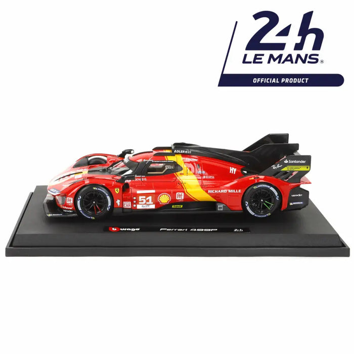 Кола Bburago Ferrari Racing 499 LMH #51 1:18