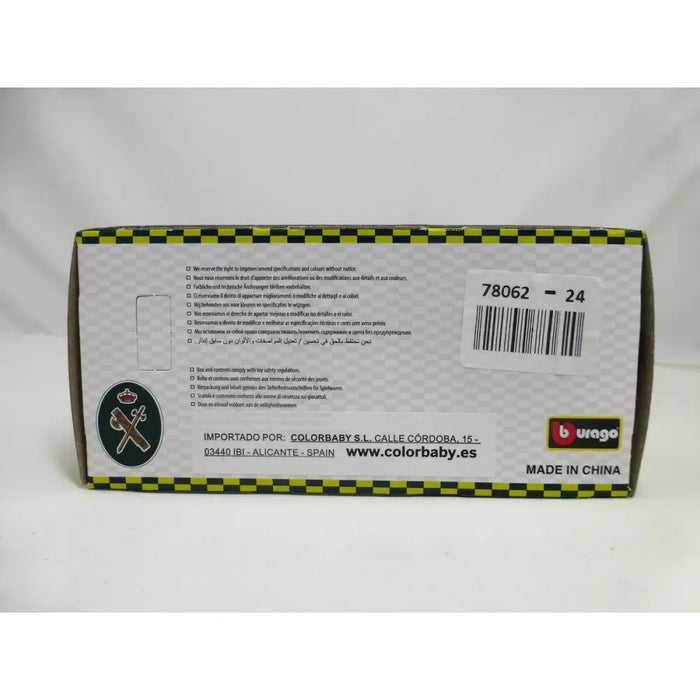 Кола Colorbaby Alfa Romeo Giulia Guardia Civil 1:43