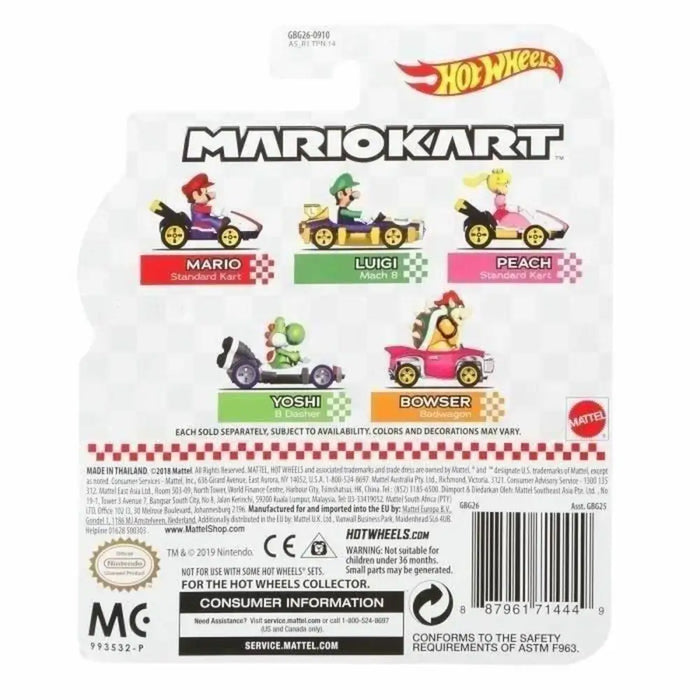 Кола играчка Hot Wheels Mario Kart 1:64