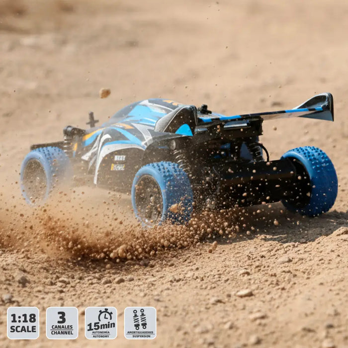 Кола с Радиоуправление Speed & Go 23 x 8 x 13 cm (2 броя)