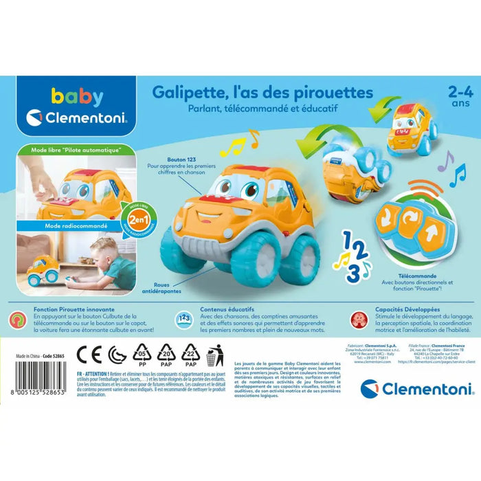 Кола с Радиоуправление Clementoni Galipette