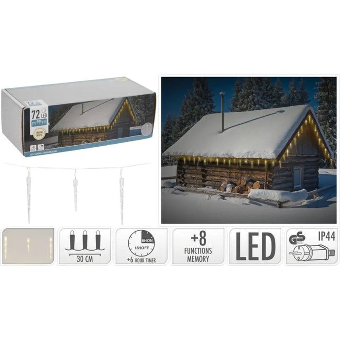 КОЛЕДНО ОСВЕТЛЕНИЕ ВИСУЛКА 72LED 690CM AX8103120