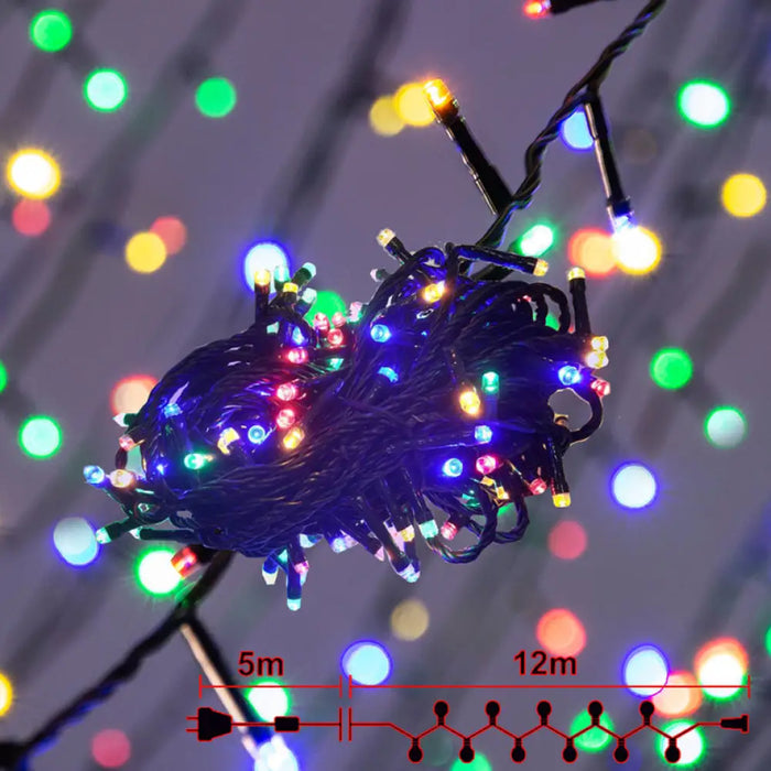 КОЛЕДНО ОСВЕТЛЕНИЕ ГИРЛЯНД 1200CM 120LED ENIGMA ET301G-M