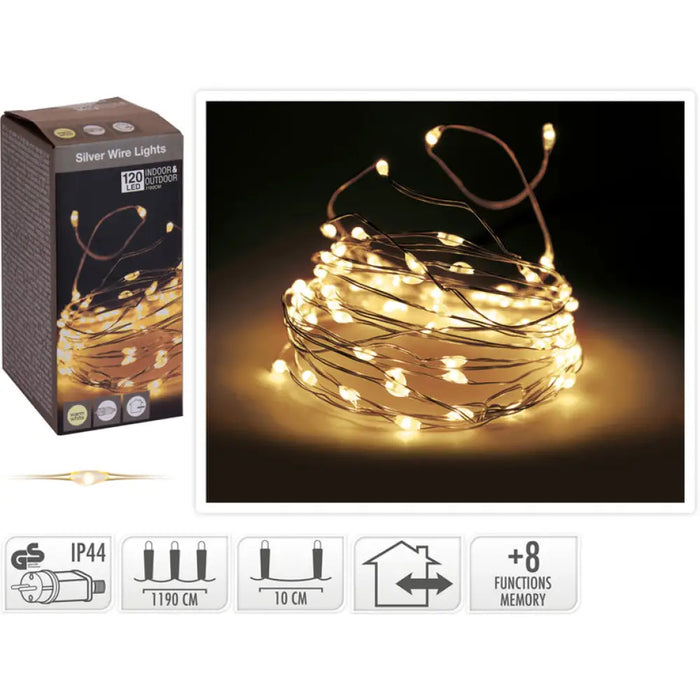 КОЛЕДНО ОСВЕТЛЕНИЕ СТРИНГ 120LED 300CM WW AX8716610