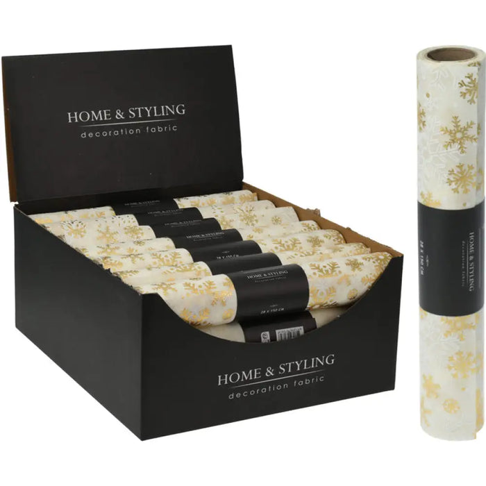 КОЛЕДЕН ДЕКО ПЛАТ 28Х40СМ КРЕМ HOME & STYLING 767615100