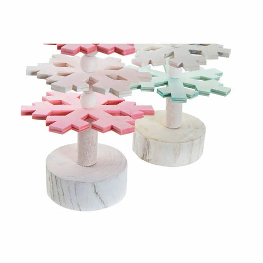 Коледно дърво DKD Home Decor Дървен MDF (2 pcs) (11 x 11 x