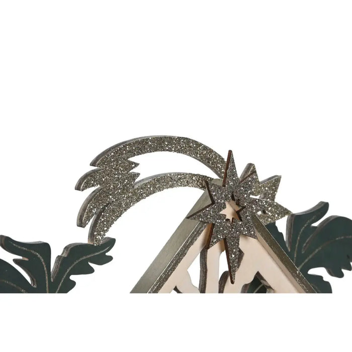 Коледен Календар DKD Home Decor Дървен 34 x 8,5 x 36,5 cm