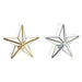 Коледен Свещник DKD Home Decor Златен Сребрист Звезда 16 x