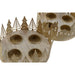 Коледен Свещник DKD Home Decor Златен Естествен 16,5 x 16,5