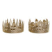 Коледен Свещник DKD Home Decor Златен Естествен 16,5 x 16,5
